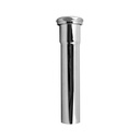 648-T 1-1/4" x 6" Chrome Plated Brass Tubular Extension Tube Slip Joint Connection - Includes Nuts and Washers - 22 Gauge