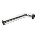 658-T 1-1/2" x 9-1/2" Chrome Plated Brass Tubular Waste Bend with Nut - 22 Gauge