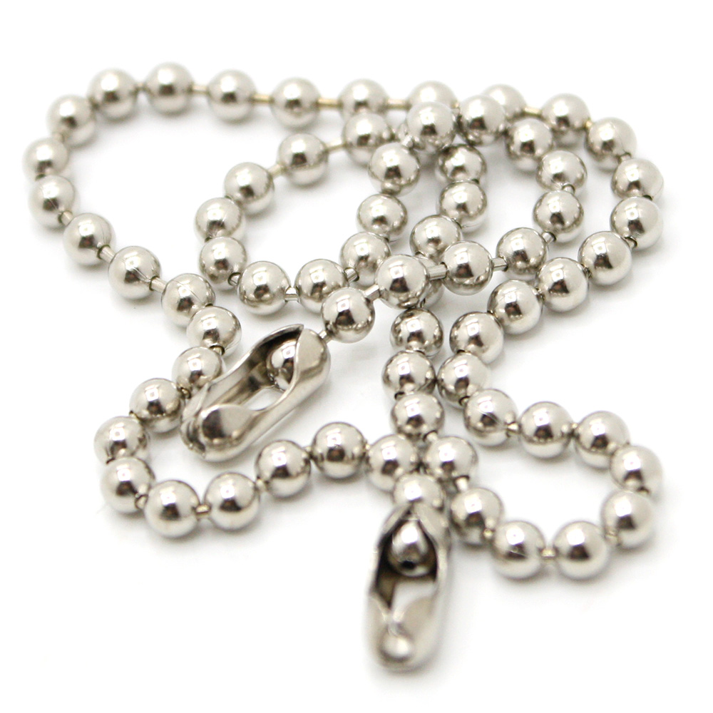 672-T 15" Beaded Chain with Coupling 