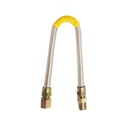 684-T 1/2" OD  X 3/8" ID (1/2" MIP x 1/2" FIP) 12" Long Stainless Steel Flexible Gas Connector