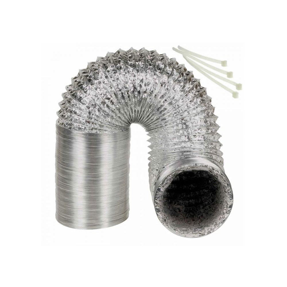 755-T 4" x 8ft Flexible Metal Dryer Ducting