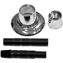 927-T Universal Adjustable Shower Flange and Nipple - Chrome - 10311