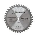 10 1/4" x 36 Teeth x 0.10" kerf x 5/8" Arbor with Diamond Knock Out -  Carbide Tipped Saw Blade