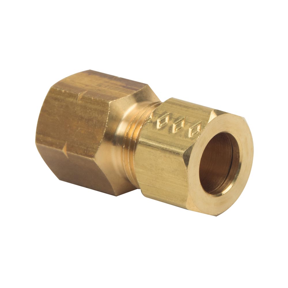 1076-T 66-C 3/8" Comp x 1/4" FIP Lead-Free Brass  Adapter