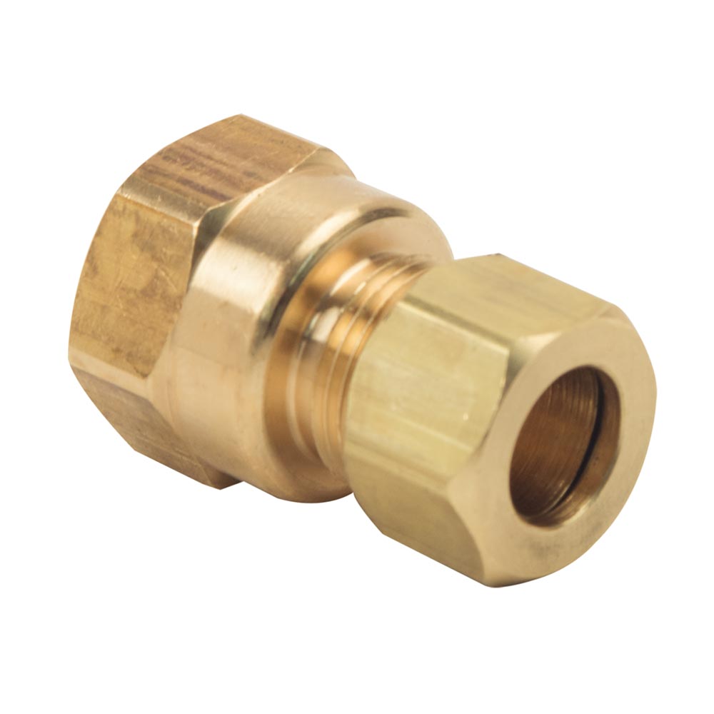 1080-T 66-C 3/8" Comp x 3/8" FIP Lead-Free Brass Adapter