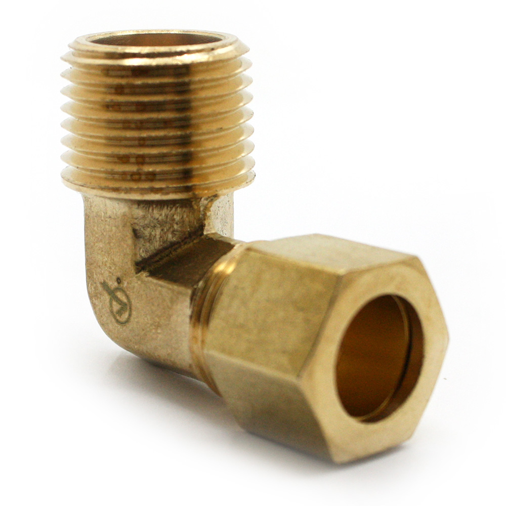 1103-T 69-C 1/2"  Comp x 1/2" MIP Lead-Free Brass  90 Elbow