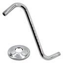 1214-T 10" S-Shape Shower Arm with Flange - Chrome