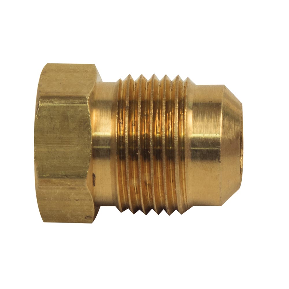 1223-T 39-F 1/2" Brass Flare Plug 2/Pack
