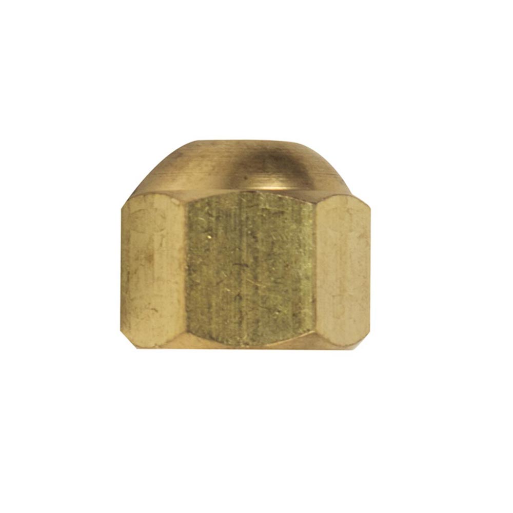 1225-T 40-F 1/4" Brass Flare Cap - 2/Pack