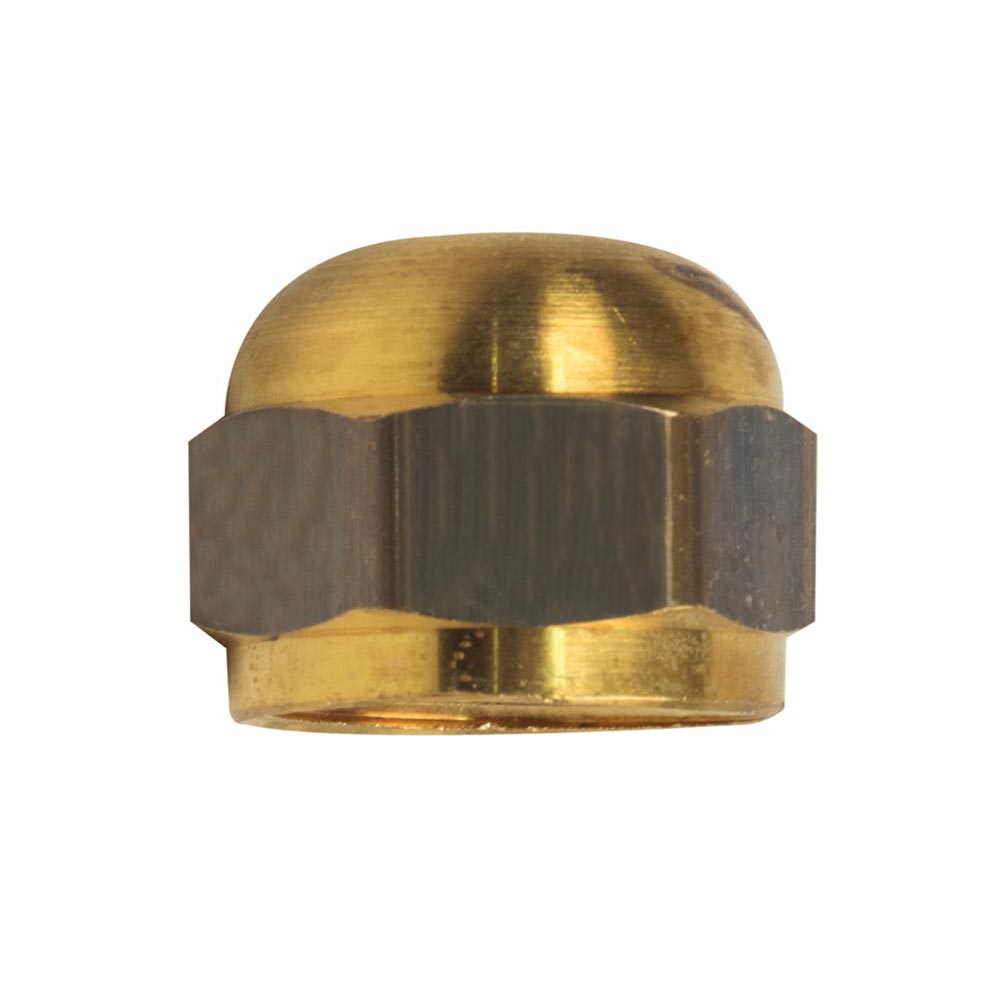 1228-T 40-F 1/2" Brass Flare Cap - 2/Pack
