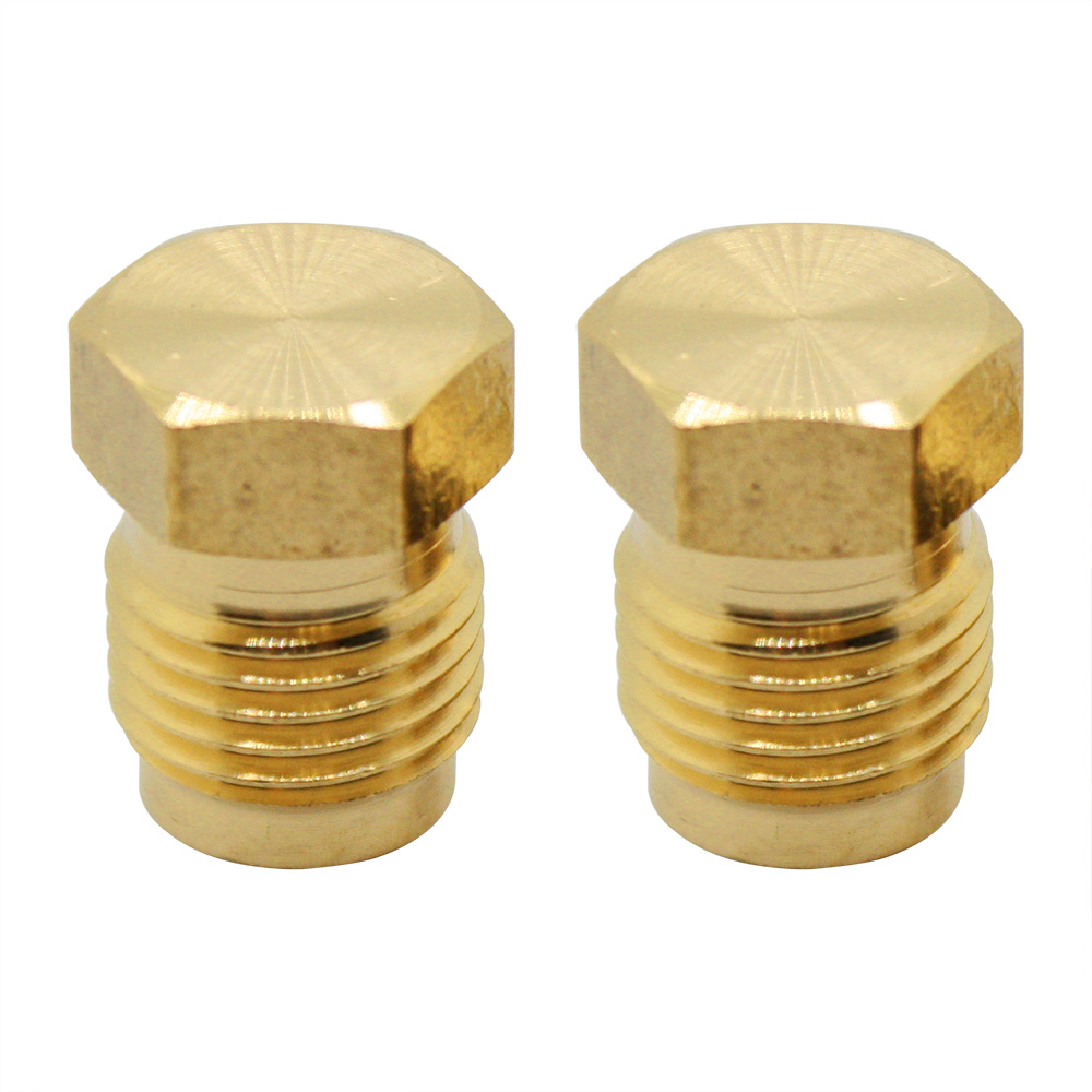 1301-T 39 5/16" Brass Flare Plug 2/Pack
