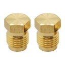 1301-T 39 5/16" Brass Flare Plug 2/Pack
