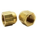 1302-T 40 5/16" Brass Flare Cap - 2/Pack
