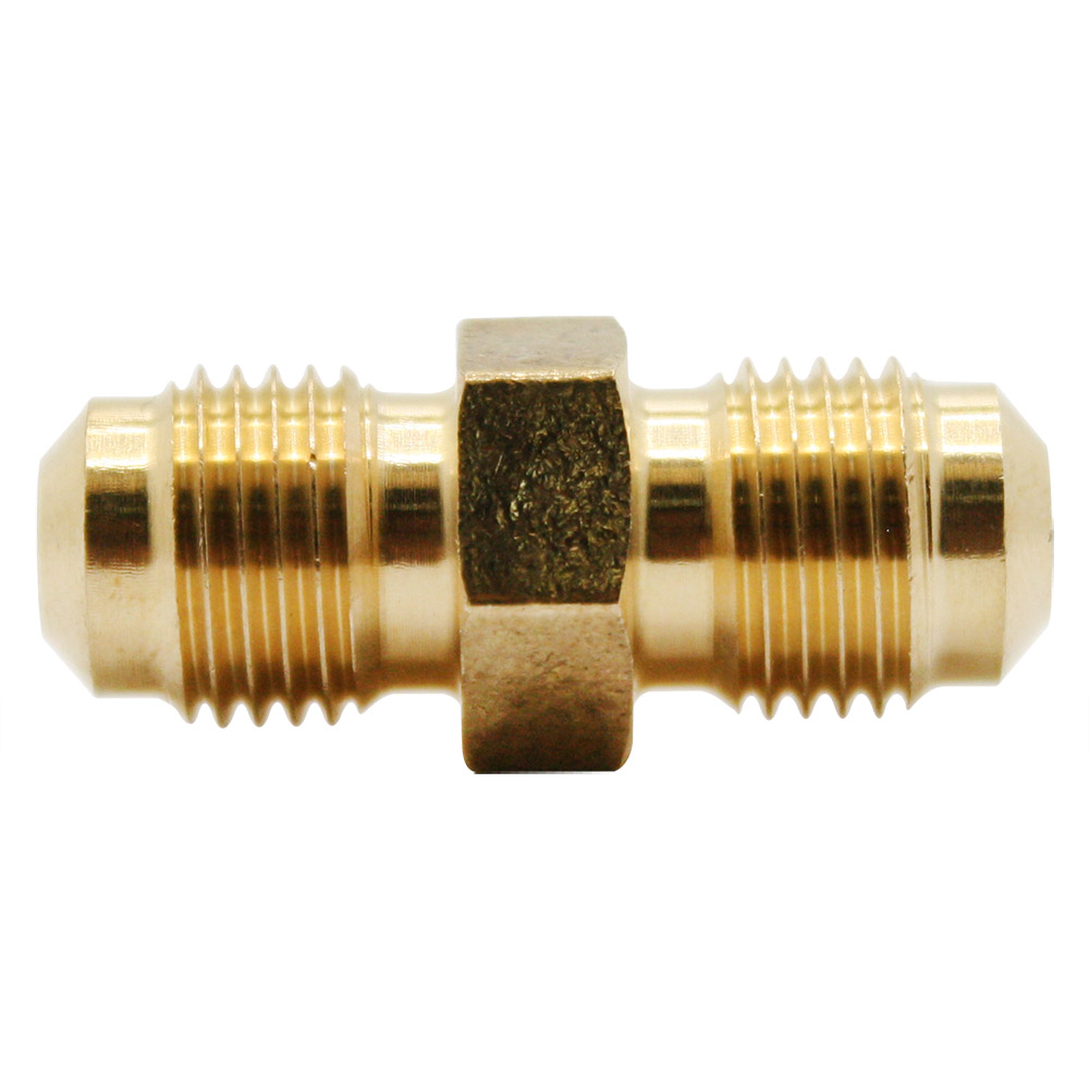 1308-T 42-F 5/16" Brass Flare Coupling

