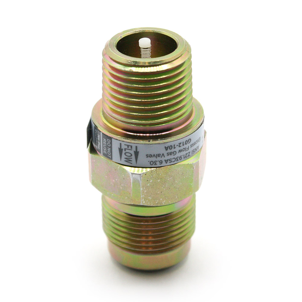 1376-T 5/8" Flare x 1/2" Male EFV Gastop Valve - G012-10A