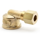 1397-T 70-C 1/4" x 3/8" Lead-Free Brass Compression FIP 90 Elbow