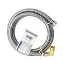 1452-T 3/8" Comp x 3/8"  Comp x 60" Long Stainless Steel Faucet Riser with FHT Elbow on Both Ends