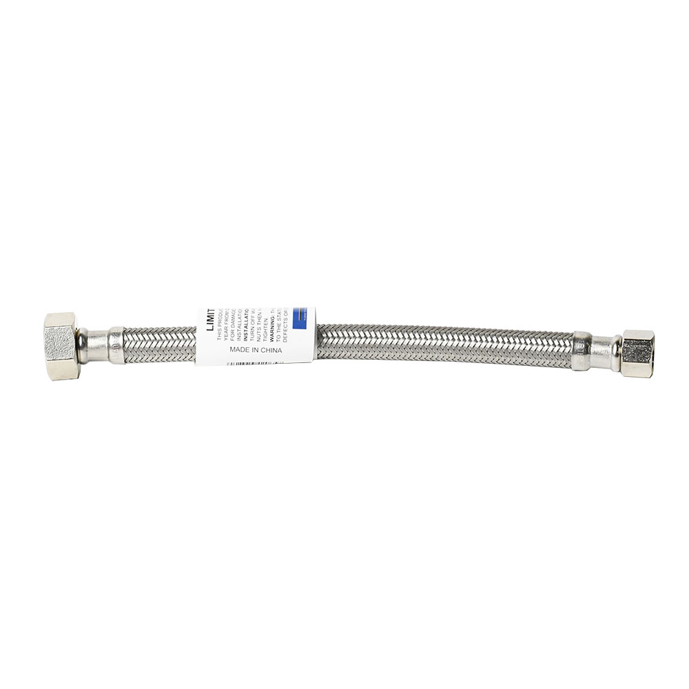 1462-T 3/8" Comp x 1/2" FIP x 36" Stainless Steel Faucet Riser