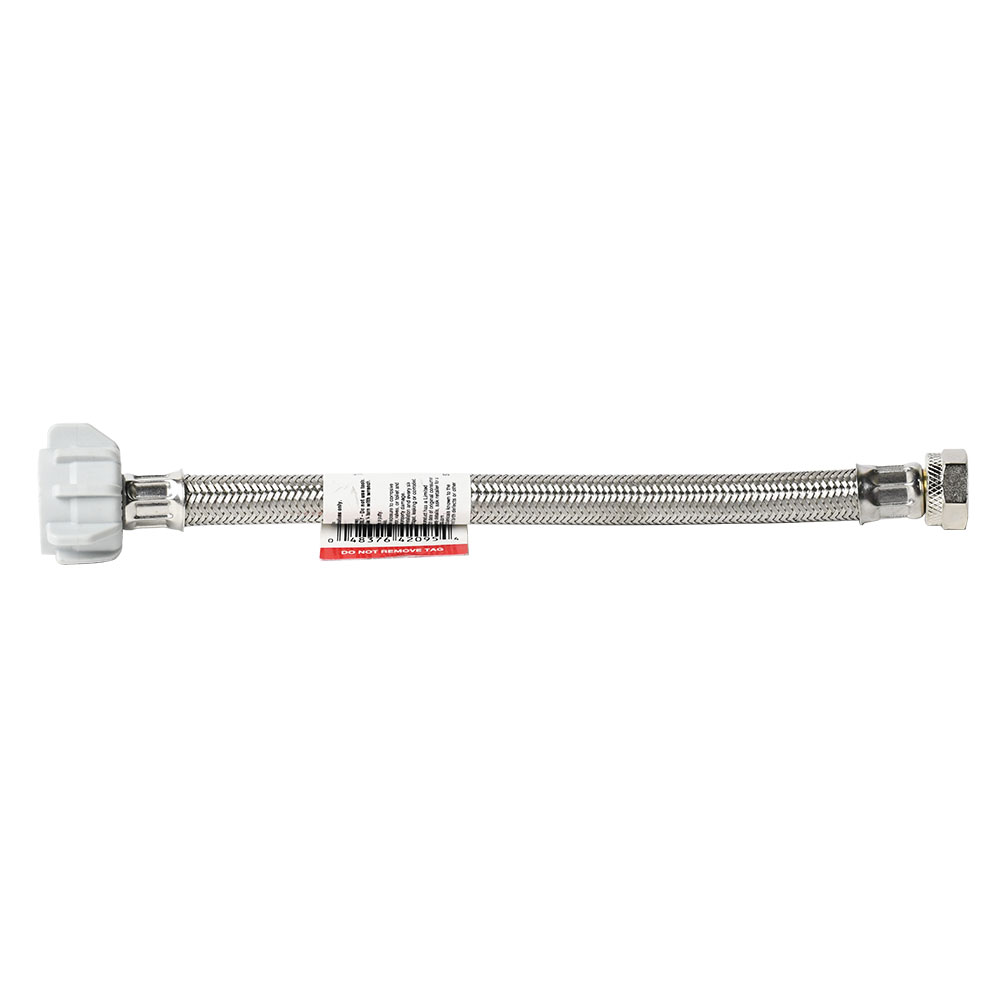 1472-T 1/2" Comp x 7/8" Ballcock x 20" Long Stainless Steel Toilet Riser