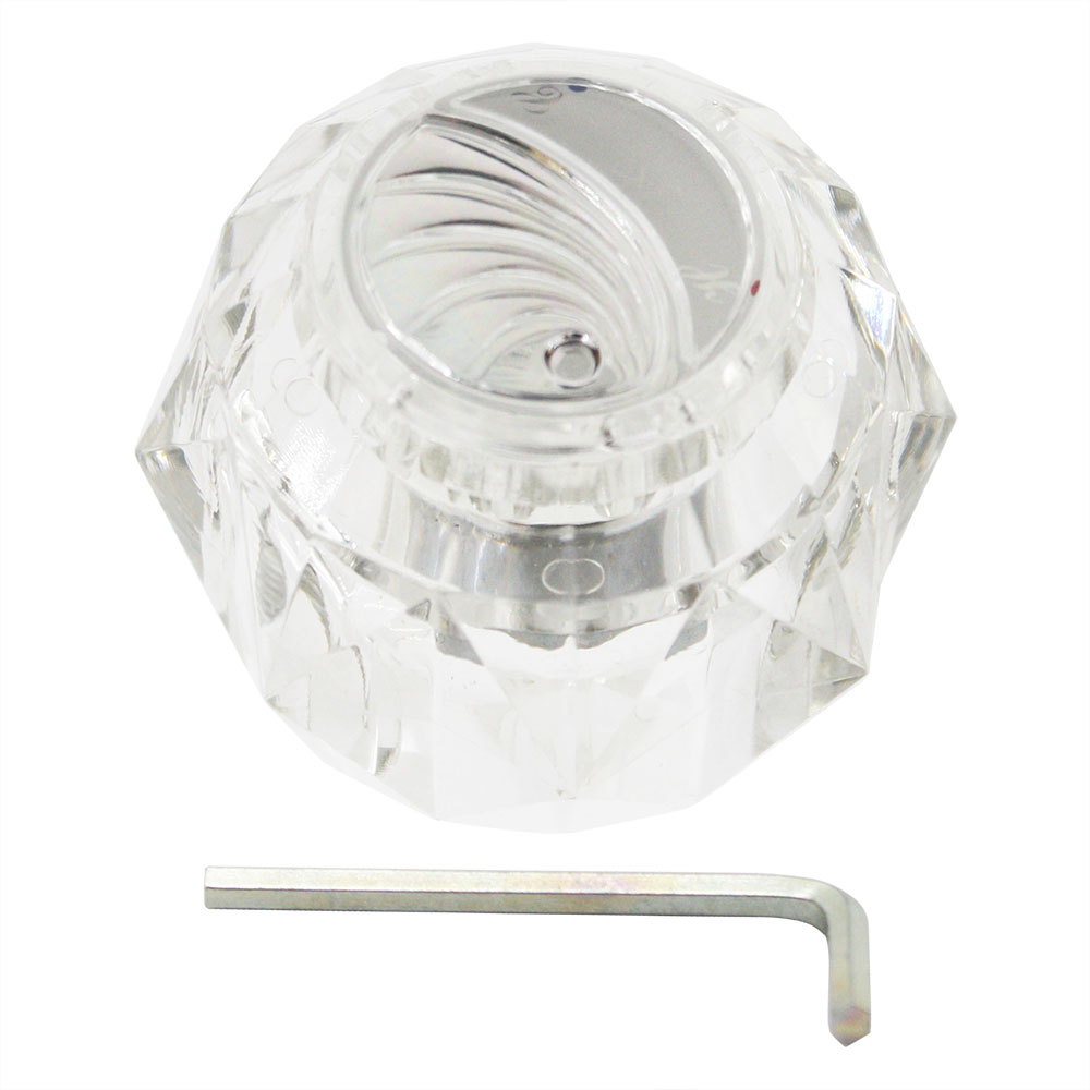 1525-T Delta Tub and Shower Faucet Conversion Handle - Clear Acrylic
