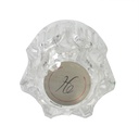 1529-T Delta Tub and Shower Faucet Delex Handle - Clear Acrylic with Hot / Cold Buttons - 19660
