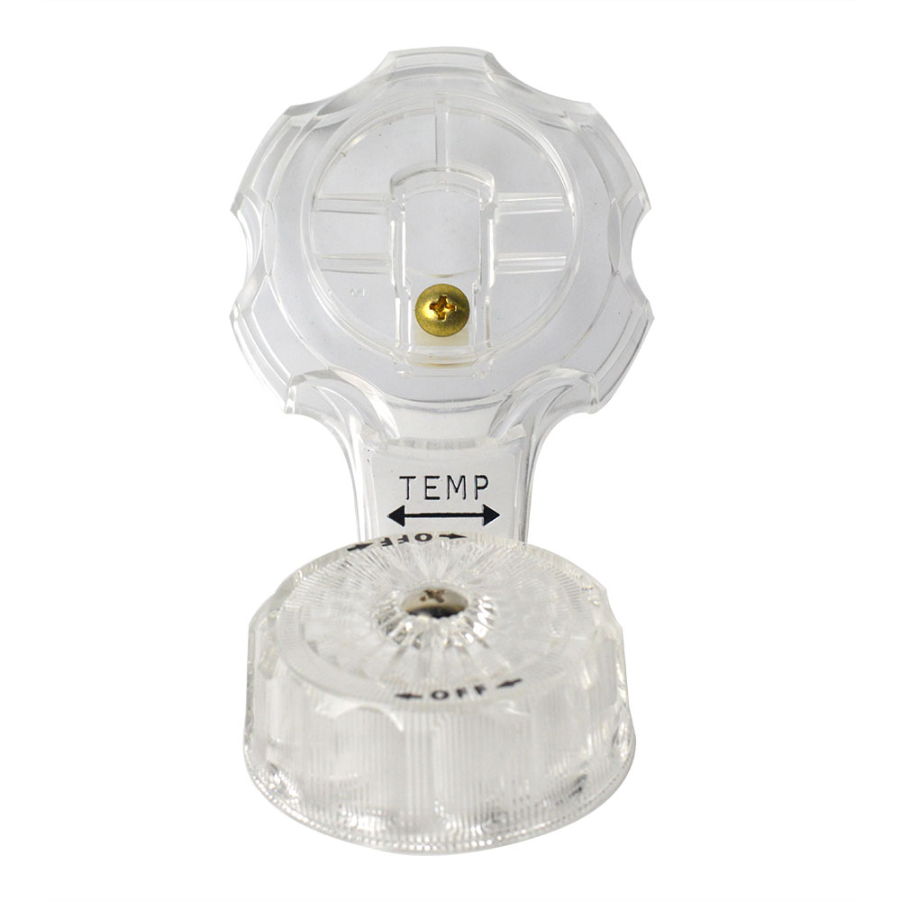 1533-T Temp. Control Knob Faucet Handle for Mixet Faucets - Clear - 88202