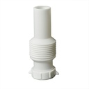 1685-T 1-1/4" X 9" Flexible Slip Joint Extension Tube with Slip Joint Nut & Washer (Form-Fit Style)