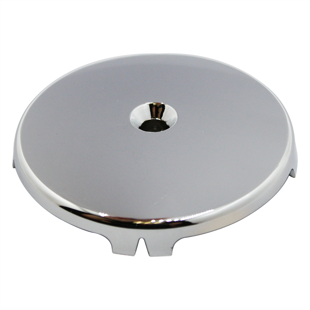 1689-T Single Hole Overflow Plate with Conversion Bracket for Bathtub Drain - Chrome - 89052