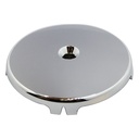 1689-T Single Hole Overflow Plate with Conversion Bracket for Bathtub Drain - Chrome - 89052