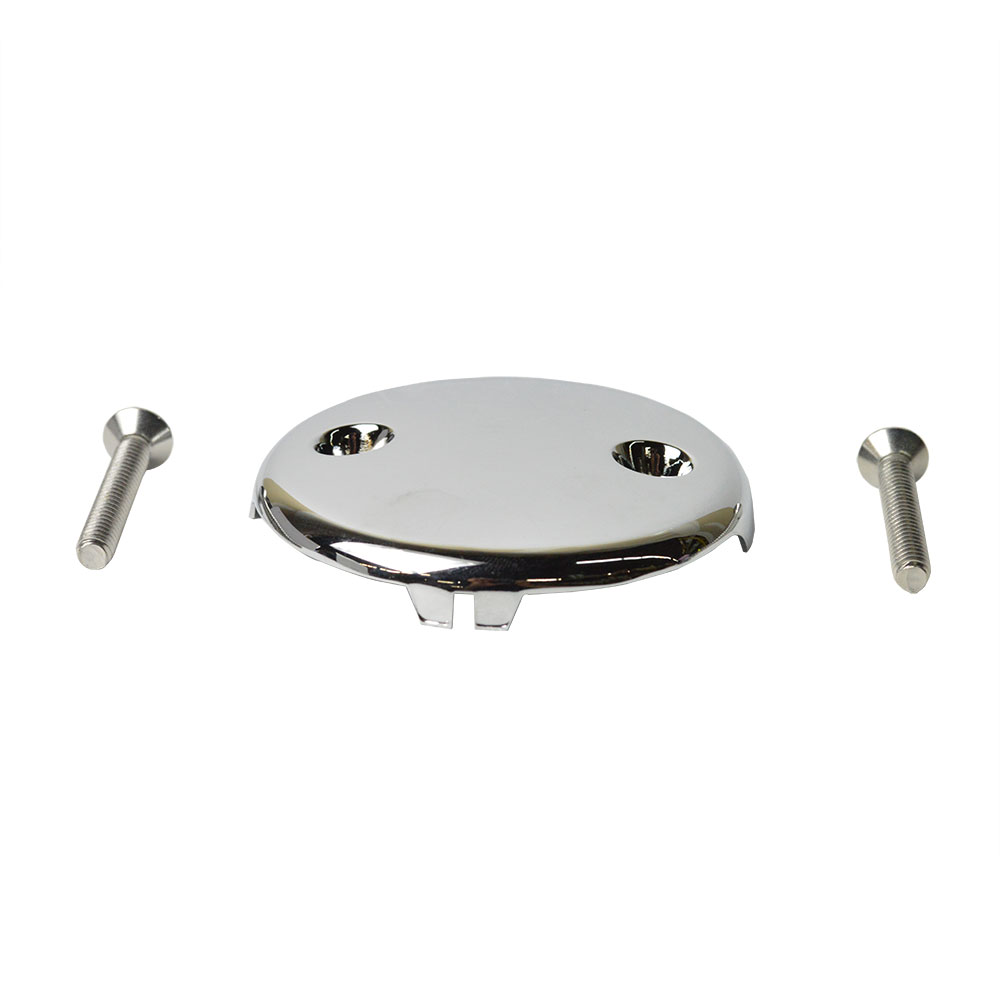 1696-T Two Hole Overflow Faceplate for Bathtub Drain - Chrome
