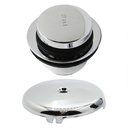 1702-T Single Hole Trim Kit with  Tip Toe Drain - Comes with 2 Holes Conversion Bar - Chrome