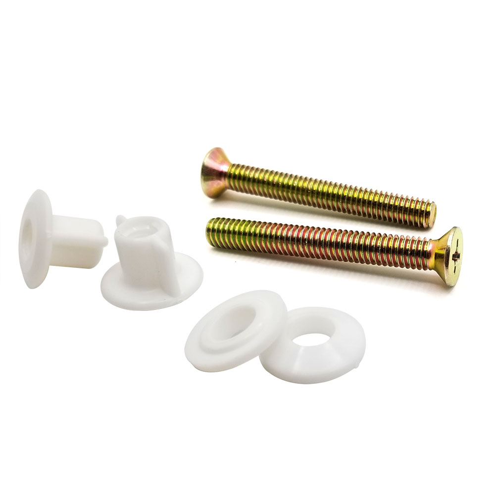 1733-T 5/16" x 2-1/2" Brass Plated Toilet Seat Bolts Set