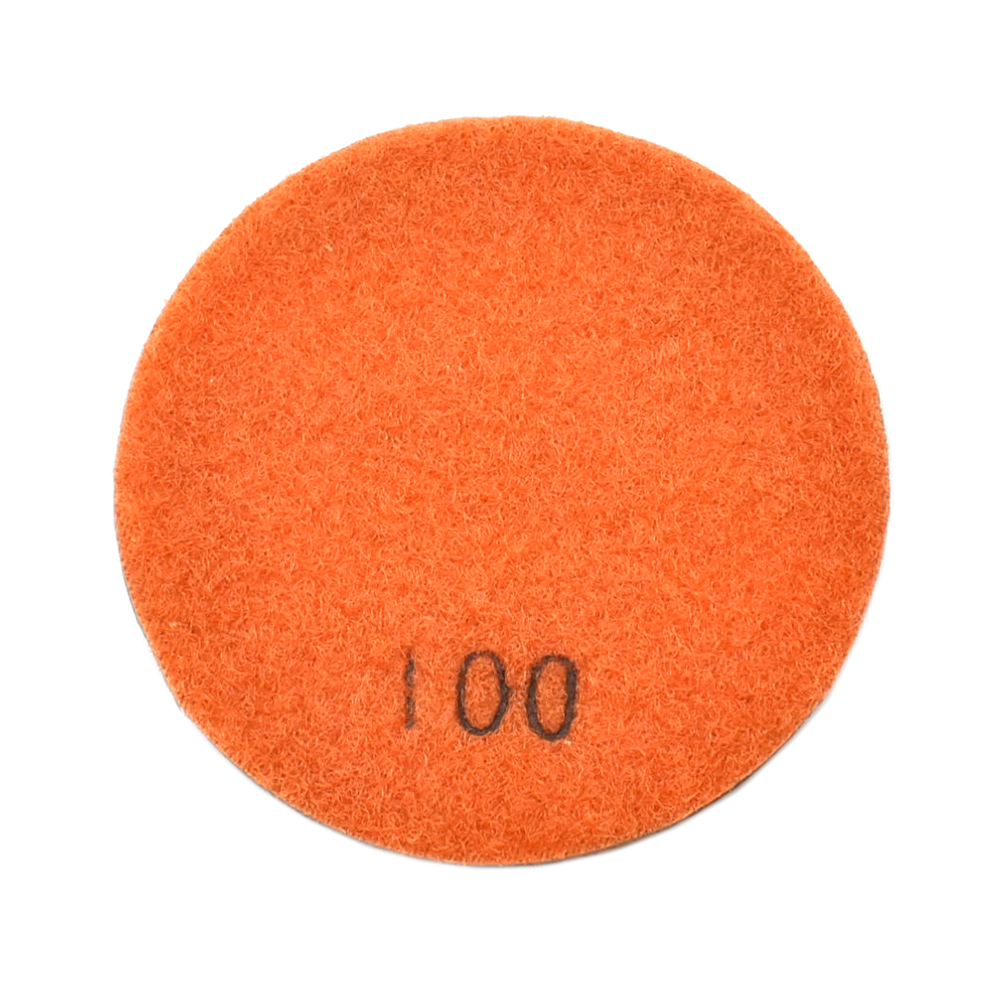 Resin Dry/Wet Floor Pad, 3" 9mm Thick, 100 Grit