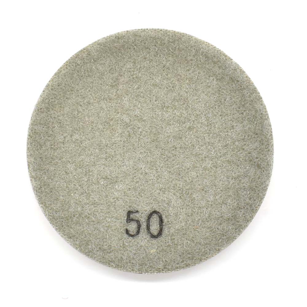 Resin Dry/Wet Floor Pad, 3" 9mm Thick, 50 Grit
