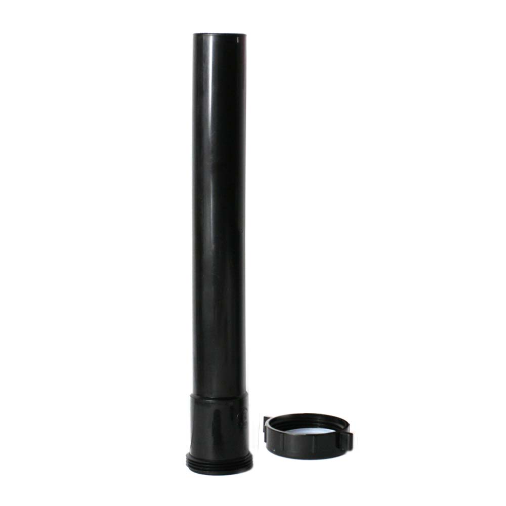 2138-T 1-1/2" X 12" ABS Slip Joint Extension Tube with Slip Joint Nut & Washer