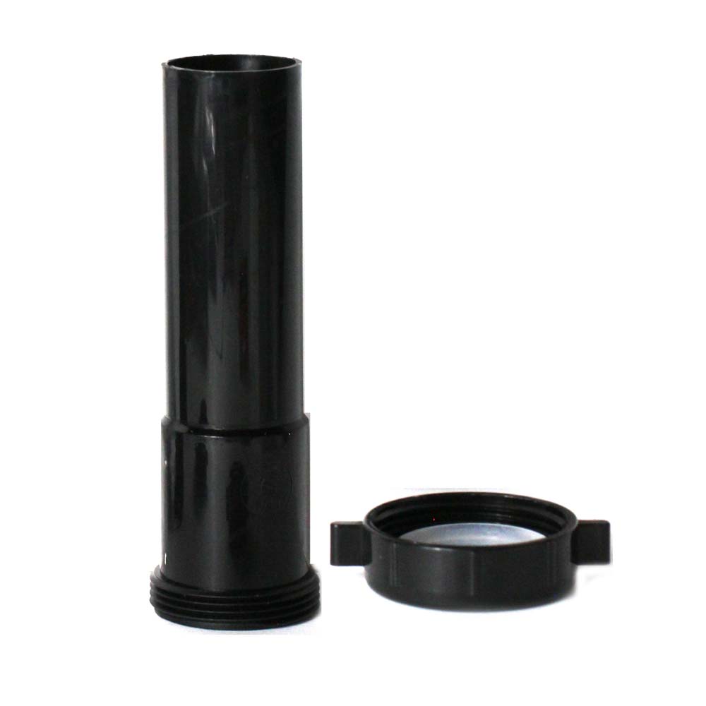 2146-T 1-1/2" X 6" ABS Slip Joint Extension Tube with Slip Joint Nut & Washer