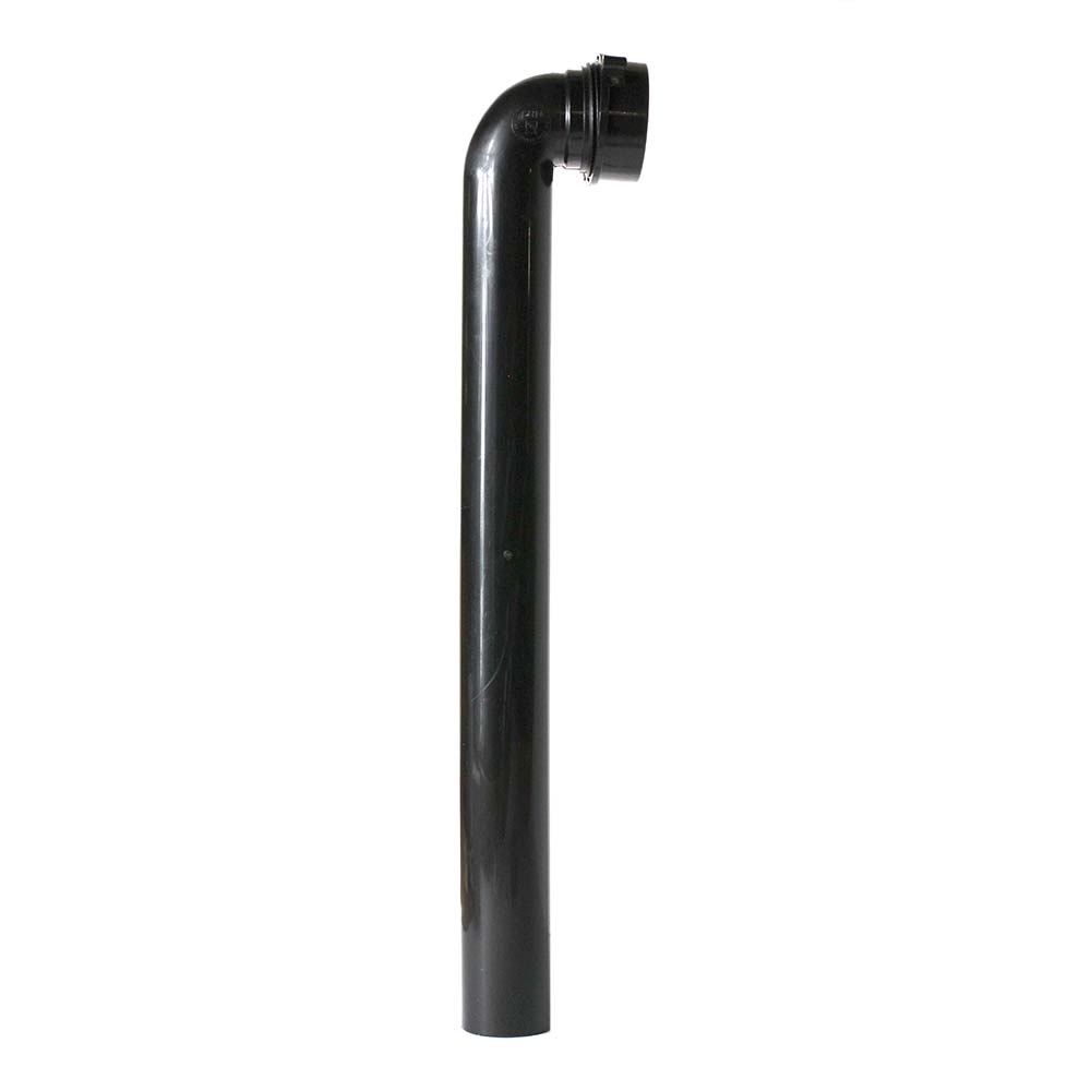 2180-T 1-1/2" x 15" ABS Waste Arm / Bend with Slip Joint Nut and Washer