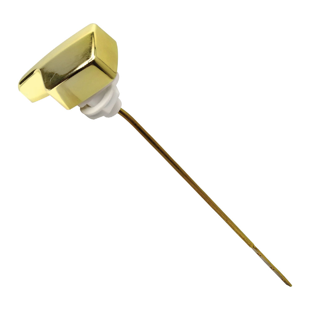 2217-T Eljer Side Mount Toilet Tank Trip Lever Square - Polished Brass
