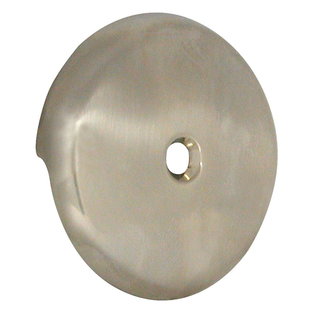 2297-T Single Hole BathTub Drain Overflow Plate with Conversion Bar & Screw, Brushed Nickel - 89235