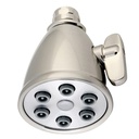 2300-T 6-Jet Adjustable Spray Brass Shower Head - Brushed Nickel