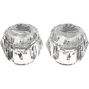 2550-T Delta Tub and Shower Faucet Peerless Wide-Spread Handle - Clear Acrylic with Hot / Cold Buttons (10304)