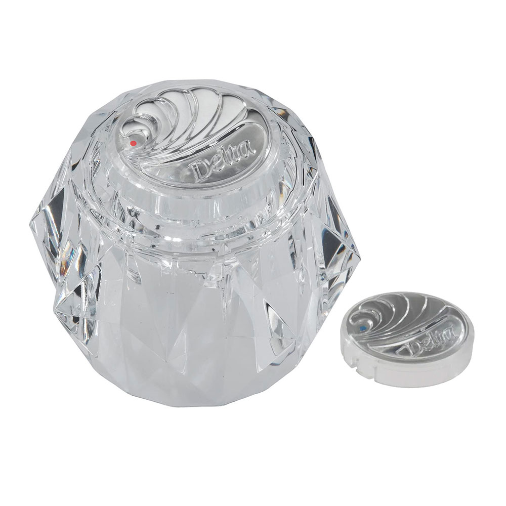 2551-T Delta Tub and Shower Faucet Peerless - Clear Acrylic with Hot / Cold Buttons

