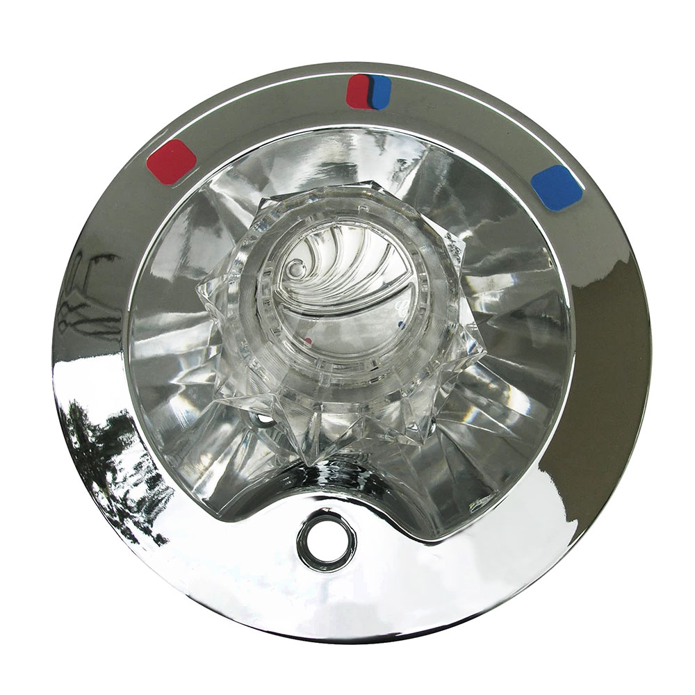 2601-T Tub/Shower Single Handle Trim Kit for Delta with Divertor, Acrylic Handle, Chrome Finish Faceplate Trim