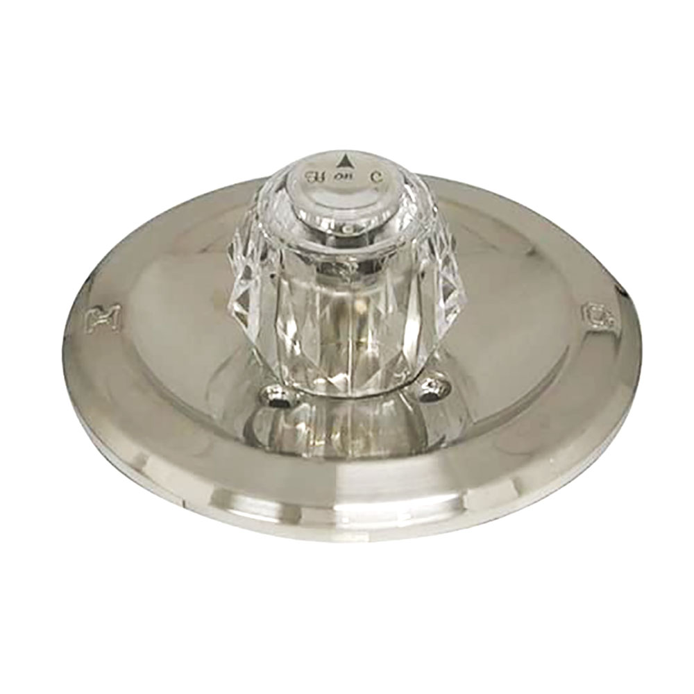 2602-T Tub/Shower Single Handle Trim Kit for Delta  w/o Diverter,  Acrylic Handle,  Satin Nickel Finish Faceplate Trim