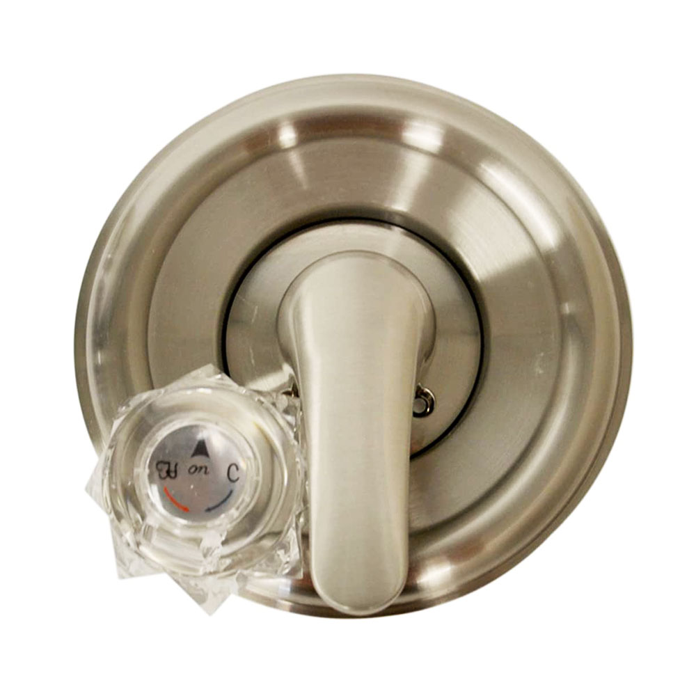 2603-T Tub/Shower Double Handle Trim Kit for Delta, Acrylic & Metal Handle, Satin Nickel Finish Faceplate Trim