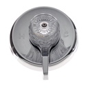 2605-T  Tub/Shower Single Handle Trim Kit for MIXET  with 5-1/2" Flange - Acrylic Knob with Volume Control Handle, Chrome Finish Faceplate Trim - 28499