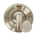 2607-T Tub/Shower Double Handle Trim Kit for Moen, Acrylic & Metal Handle, Satin Nickel Finish Faceplate Trim