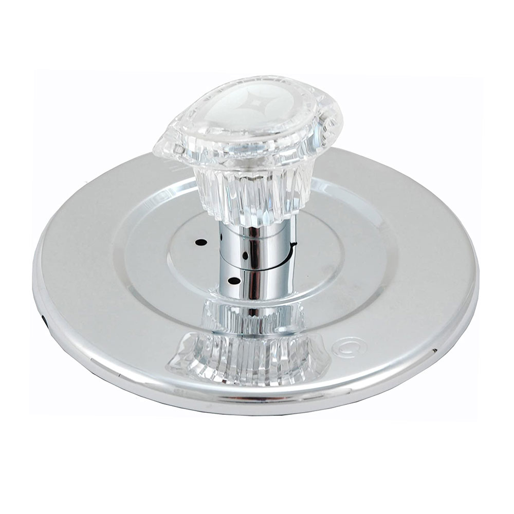 2608-T Tub/Shower Single Handle Trim Kit for Moen Chateau Style, Acrylic Handle,   Chrome Finish Faceplate Trim