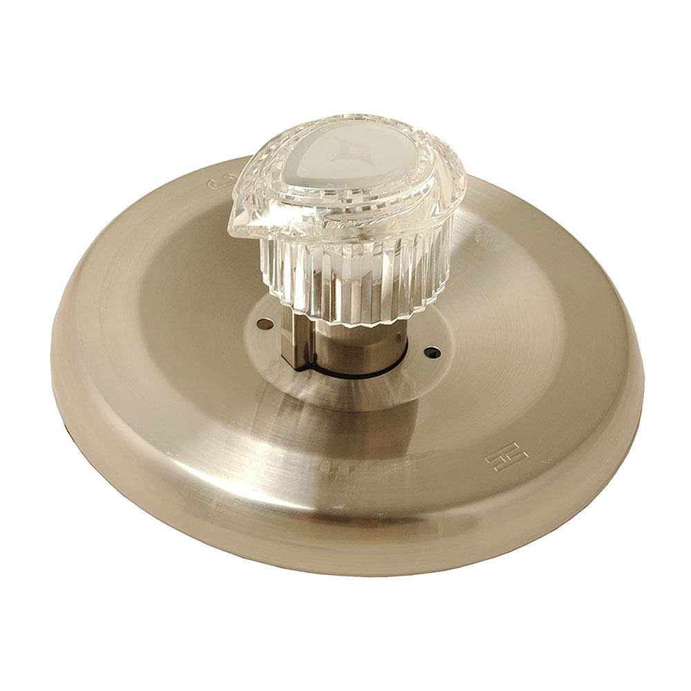 2612-T Tub/Shower Single Handle Trim Kit for Moen Posi-Temp Style, Acrylic Handle, Satin Nickel Finish Faceplate Trim