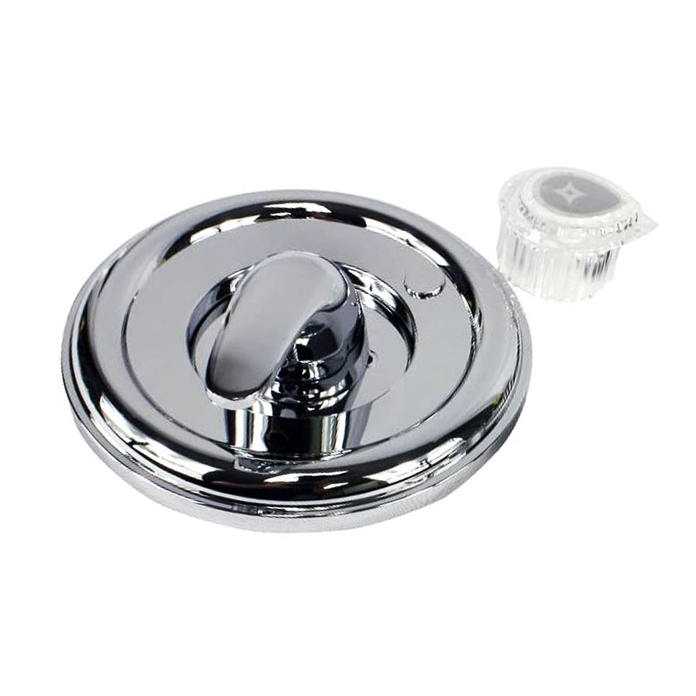 2613-T Tub/Shower Double Handle Trim Kit for Moen, Acrylic & Metal Handle, Chrome Finish Faceplate Trim - 10001